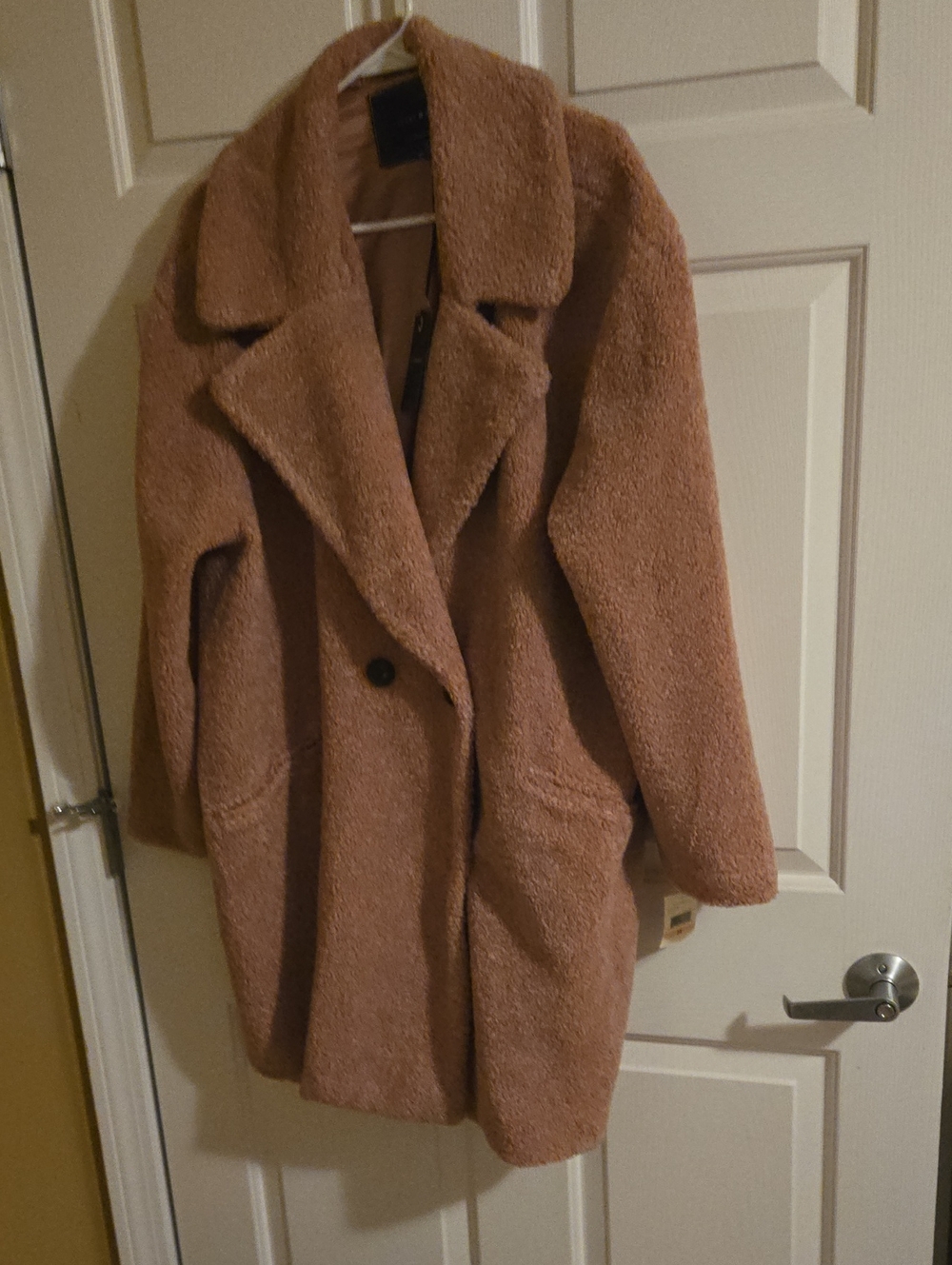 Lucky Brand Teddy Trench Coat in Dusty Blush. 2x. NEW WITH TAGS!!